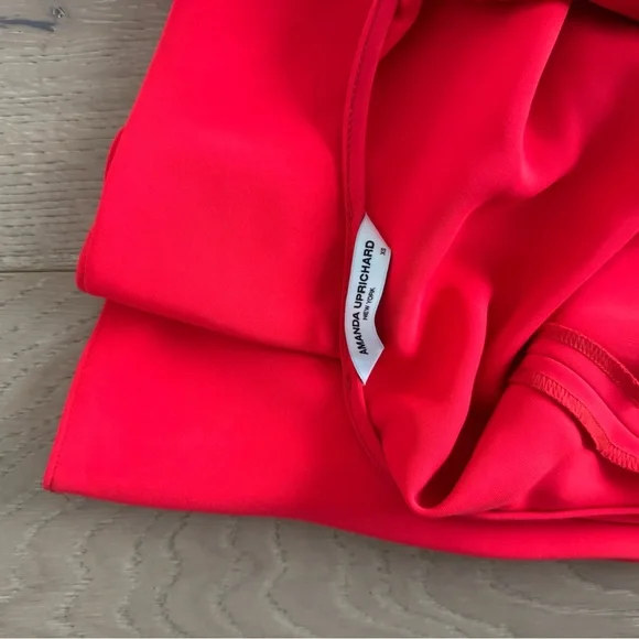 Amanda Uprichard Red Halter Asymmetrical Dress - Picture 7 of 7